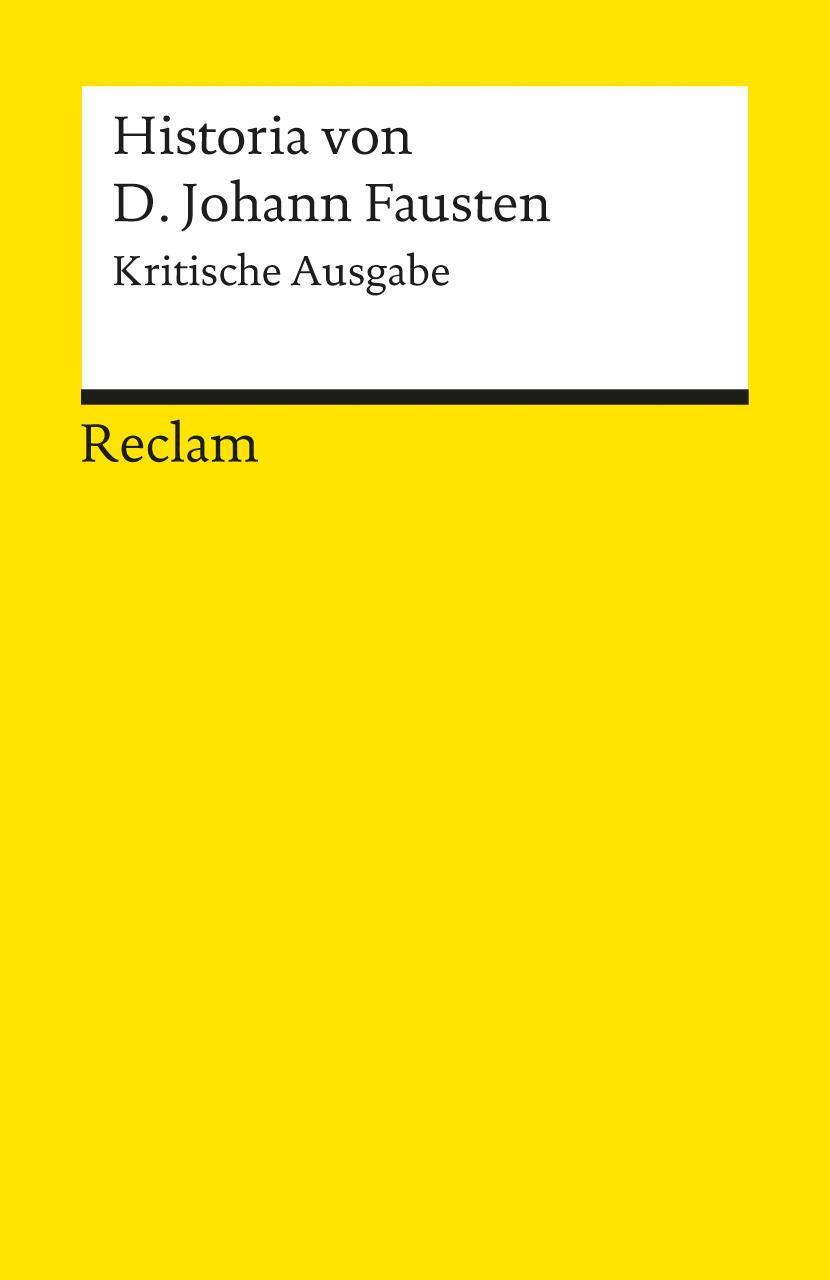Thumbnail - Stephan Füssel / Historia Von D. Johann Fausten / 9783150015162