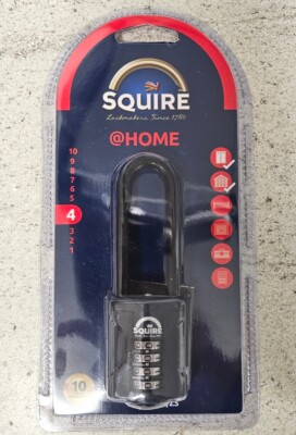 Squire strapazierfähige robuste Stahlfessel 4 Räder Kombination wetterfestes Schloss 40 mm