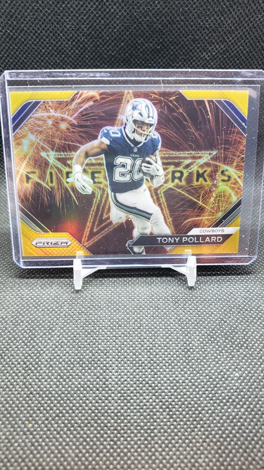 2023 Panini Prizm Tony Pollard Fireworks Gold 3/10