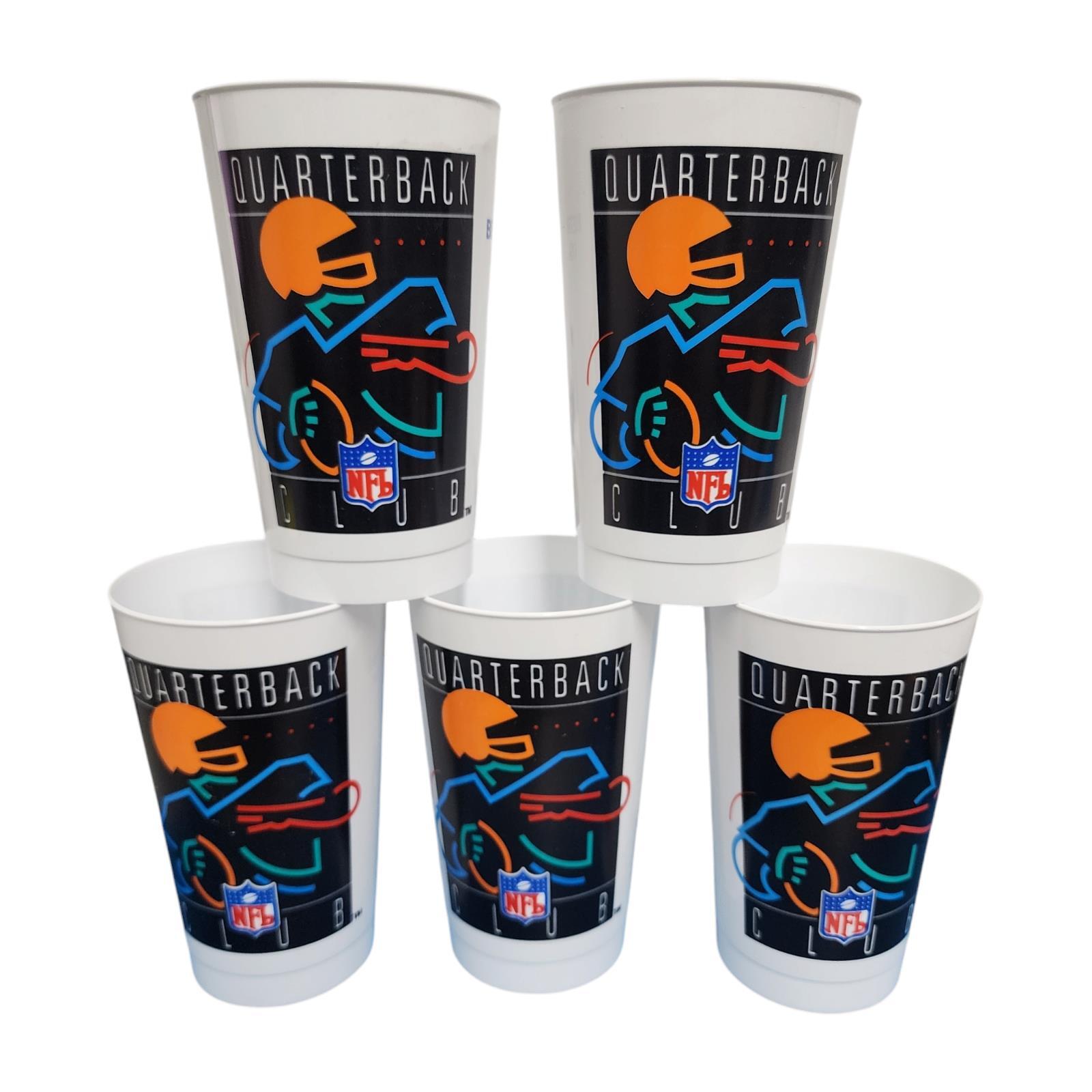 Vintage NFL Quarterback Club Stadium Cup Betras USA Set of 5