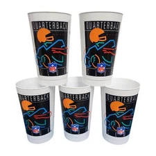 Vintage NFL Quarterback Club Stadium Cup Betras USA Set of 5
