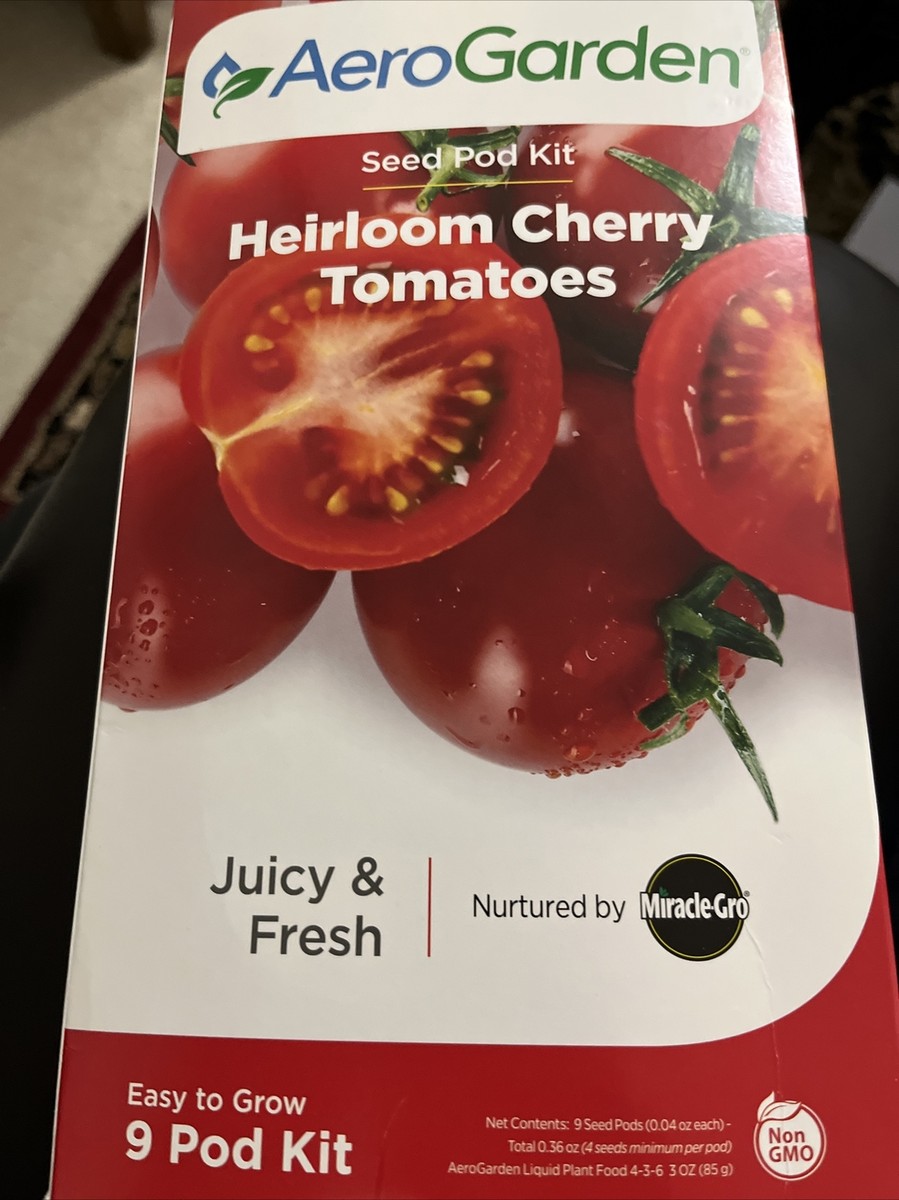 AeroGarden Seed Pod Kit Heirloom Cherry Tomatoes, Mint, Parsley & Basil, E  6/21 | eBay