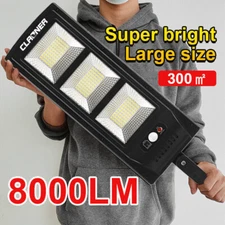 Outdoor Solar Street Light Motion Sensor Commercial Dusk To Dawn Big Flood Lamp