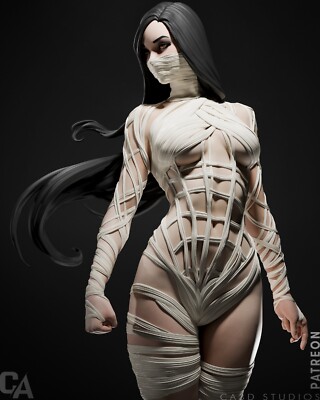 Crimson Veil Akrobat Resin Figure Kit - 3D gedruckt unbemalt Fan Art