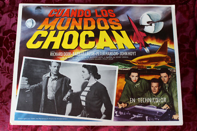 1951 WHEN WORLDS COLLIDE Sci-Fi BARBARA RUSH ORIG MEXICAN LOBBY CARD