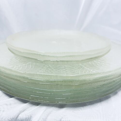 Arcoroc France Clear Glass 7”D & 10”D Plates Wheat Cottagecore Farm VTG