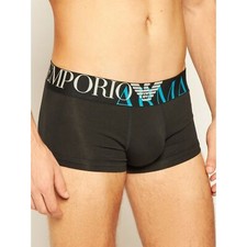 EMPORIO ARMANI LOGO BAND TRUNK Boxer Shorts Cotton Blend New