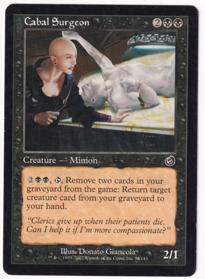 Cabal Surgeon Torment #52 Magic The Gathering 2002 MTG Single