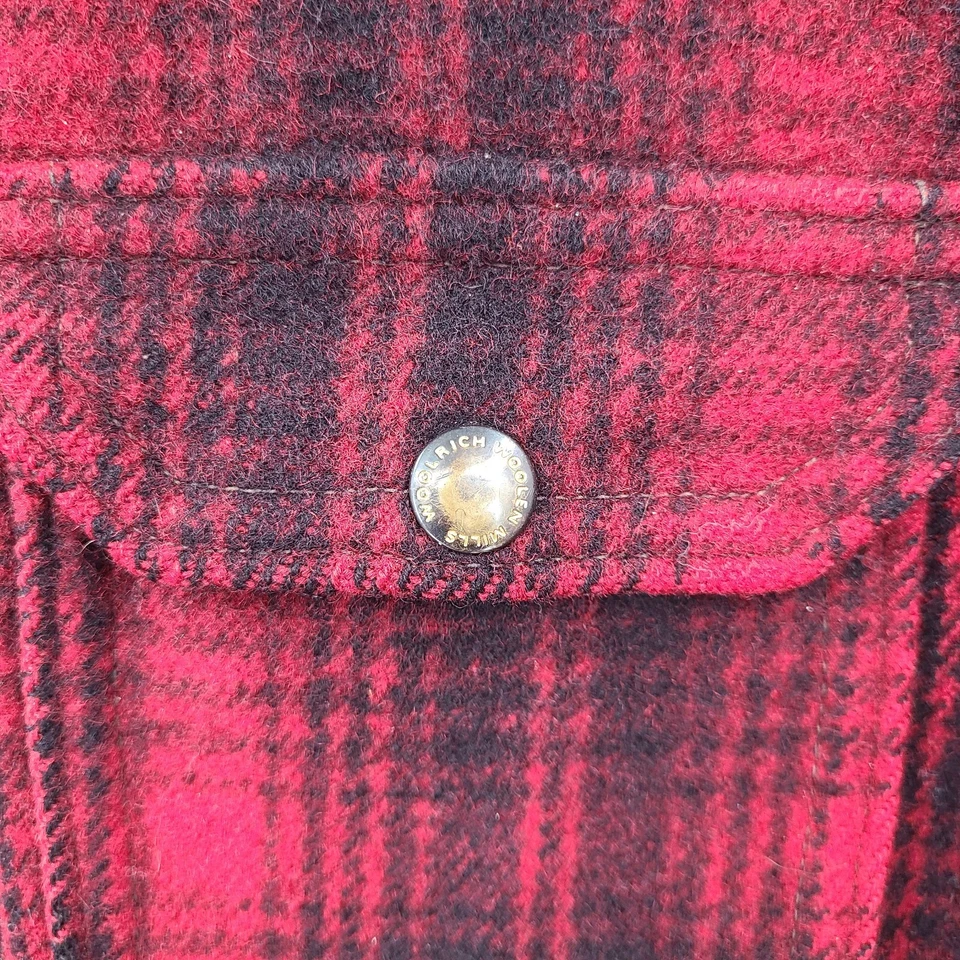 Vintage Woolrich Jacket And Pants Mens Red Plaid Wool Hunting 40s 50s Mackinaw - Image 3 of 4