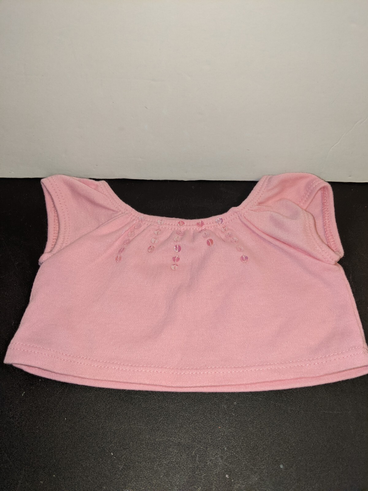 Build-A-Bear Pink Glitter Sequin Shirt Blouse For Stuffed Animals