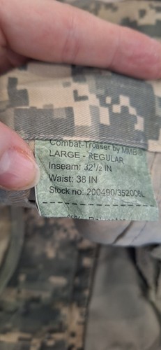 US Army Ucp Acu At Digital Uniform Tarnhose Hose Größe: Large Regular - Bild 3 von 4