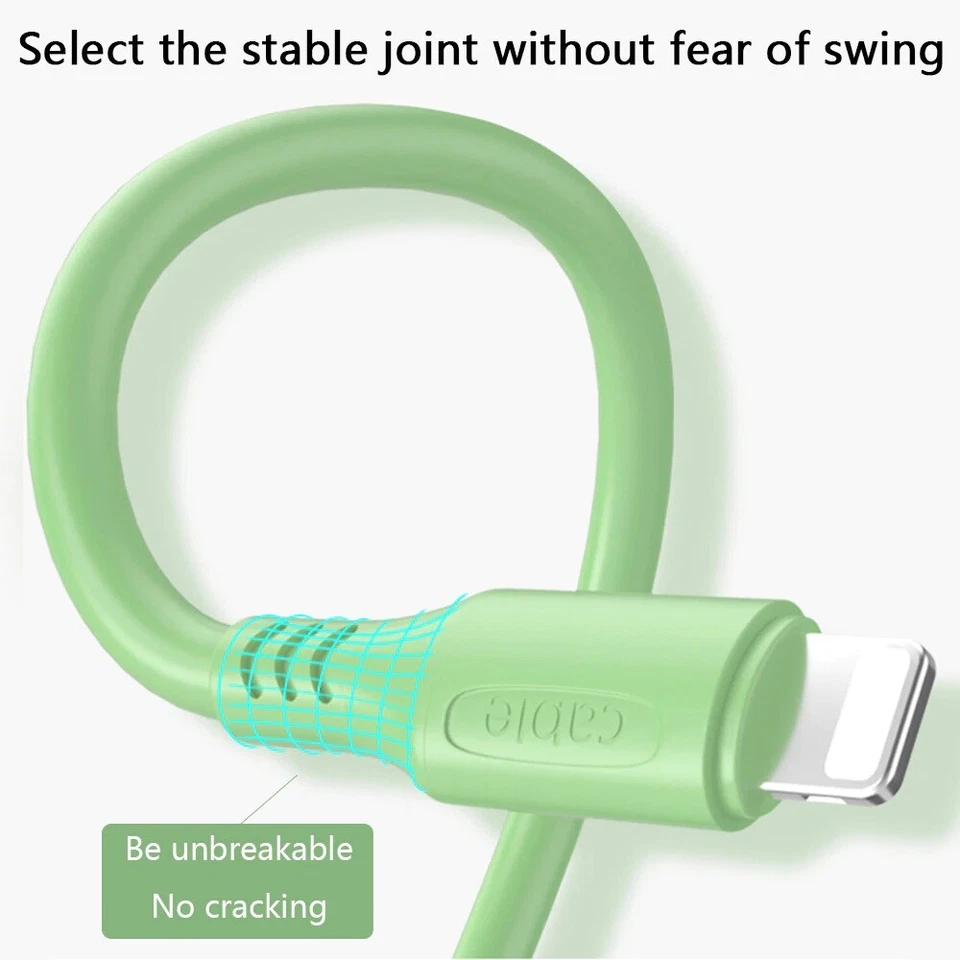 For iPhone 12 11 Pro Max 5 6 7 8 X XS XR Plus USB Cable Fast Charger 2.4A Cord - Image 4 of 4