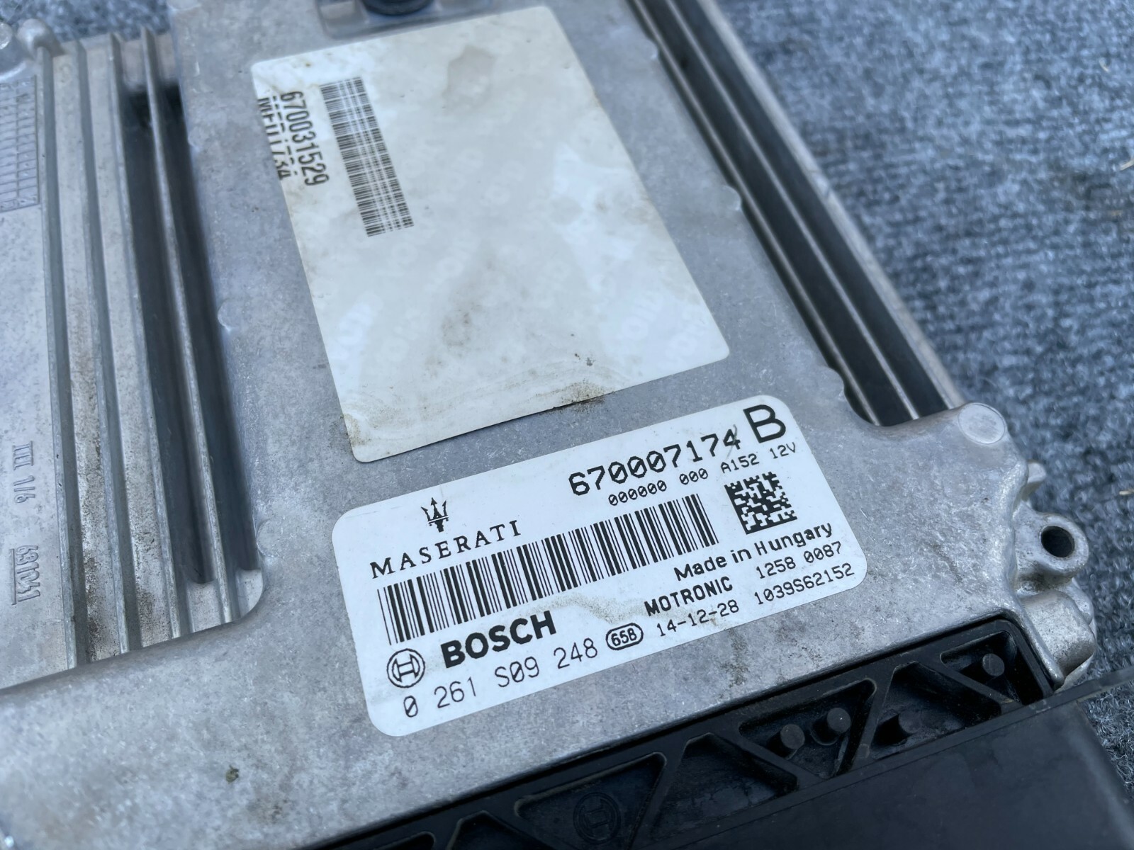 RWD ENGINE ECU COMPTER ASSEMBLY OEM 36K 14-19 OEM MASERATI GHIBLI M157