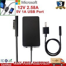For Microsoft Surface Pro 4 AC Adapter Charger 1706 1625 US Power Cord