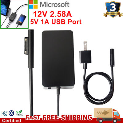 For Microsoft Surface Pro 4 AC Adapter Charger 1706 1625 + US Power Cord