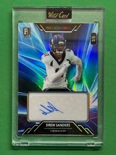 2023 Wild Card Wildchrome Draft WildLight Autograph #WCL-A Drew Sanders RC /5