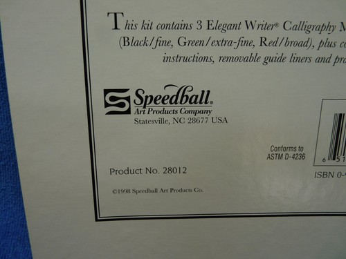 VTG The Lettershop Calligraphy Project Kit Edition 1998 NEW - Picture 3 of 5