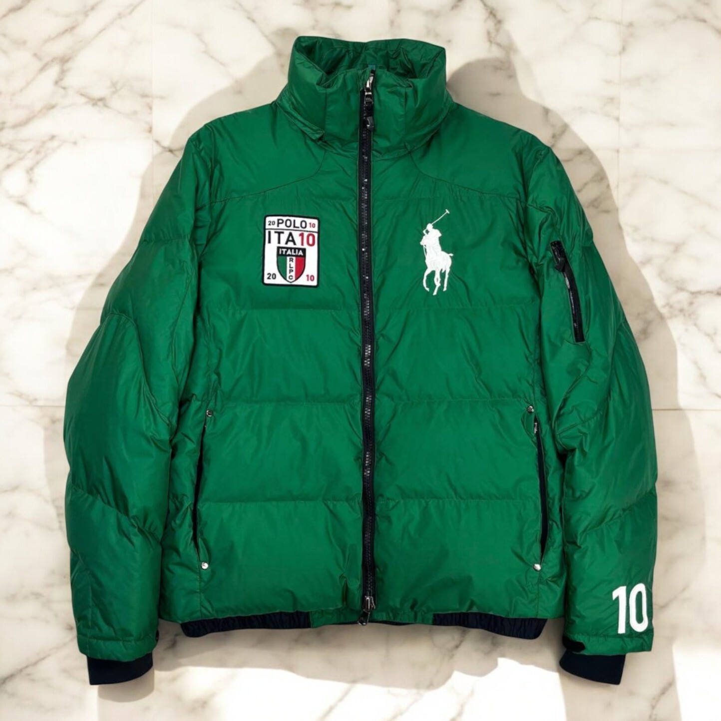 Polo Ralph Lauren Big Pony Piumino Giacca Patch Logo L Italia Rara