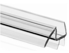 Shower Door Bottom Seal with Drip Rail for 1/2" 12mm Thick Glass, 36" Long ...