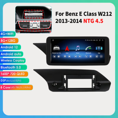 For Mercedes Benz E Class W212 2013 2014 Android Touch Screen Display Carplay HD