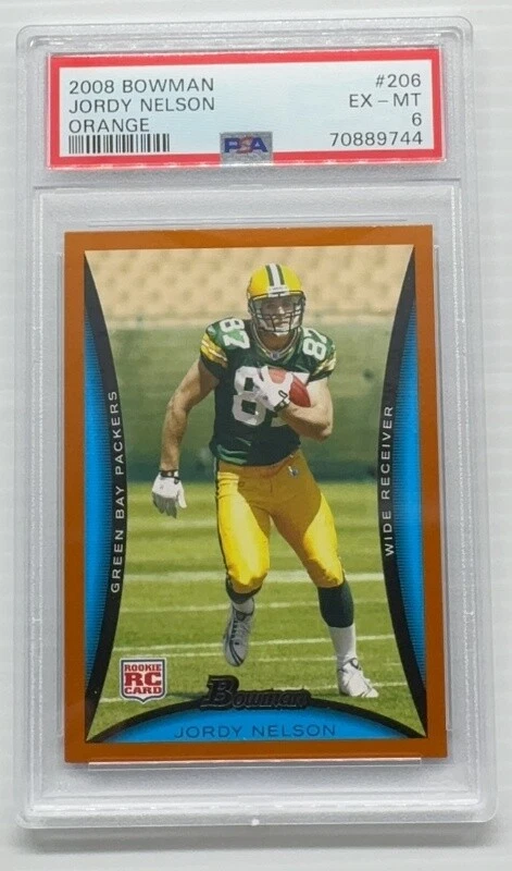 Jordy Nelson Bowman #206 Orange