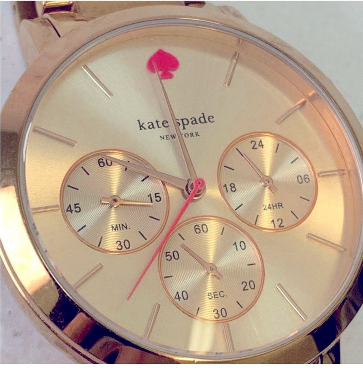 Kate Spade Gramercy Grand Chronograph Rose Gold Stainless  display picture 2