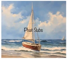 20oz Sublimation Tumbler Wrap Sail Away Ready To Press Transfer