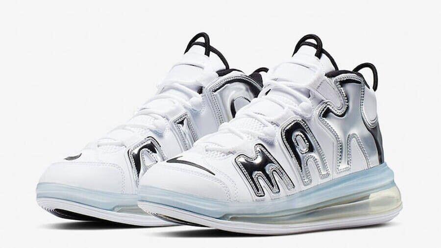 NIKE AIR MORE UPTEMPO 720 QS 1 TRAINERS UK10 US11 WHITE