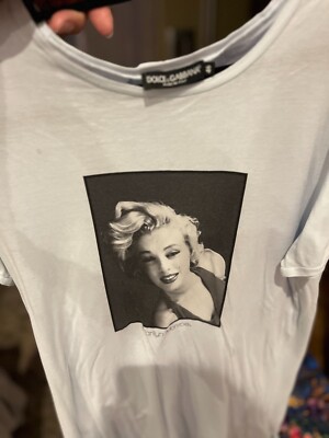 MENS DOLCE & GABBANA MARILYN MONROE T-SHIRT TOP 46 | eBay