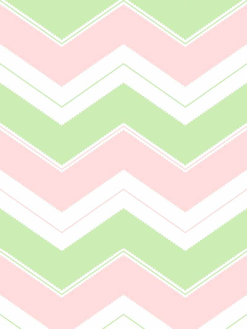 Papel Pintado Infantil, de Diseño, Patrón, Suave, Pastel, Pistacho, Rosa,