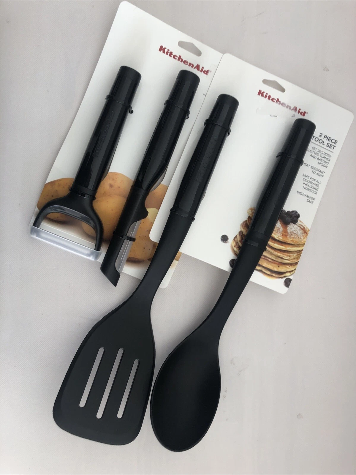 New KitchenAid Black 4 Piece Peelers Lifter / Turner Basting Spoon
Opens in a new window or tab