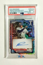 Sebastian Walcott PSA 10 2024 Bowman Chrome AUTO HTA Choice REFRACTOR /150 RC z1