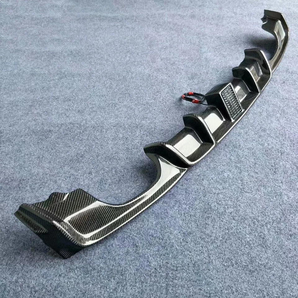 For BMW F30 320i 325i 328i 335i M Sport Rear Tail Diffuser Body Kit Carbon Fiber - Image 3 of 4