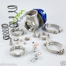 Water Cold 44mm V-band External Turbo Wastegate Performance -blue V44 Mvr44 Blue