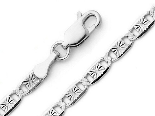 14K Solid White Gold 2.2-2.8mm Men 