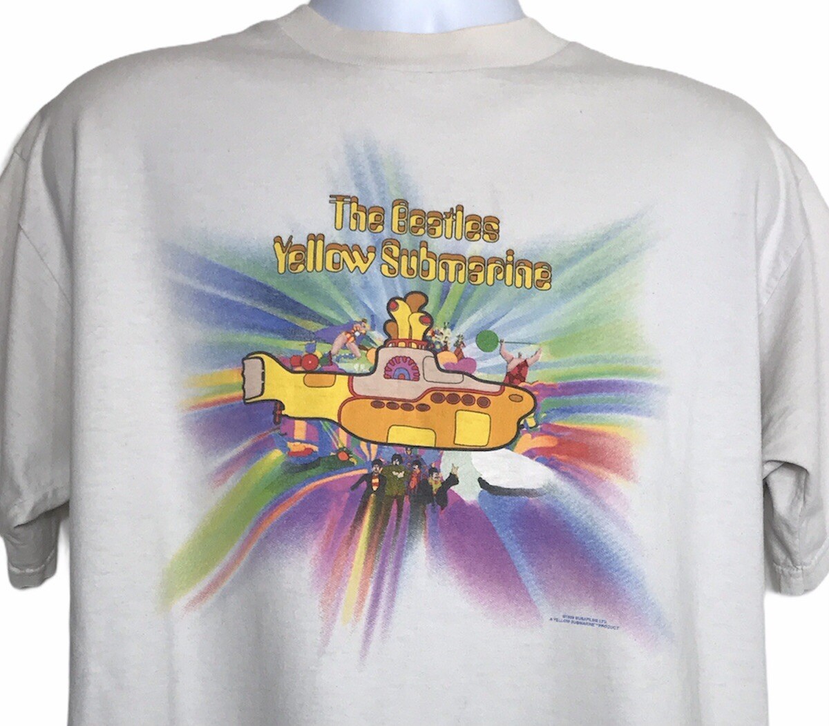 The Beatles Vintage 1990's Yellow Submarine Band Tee All