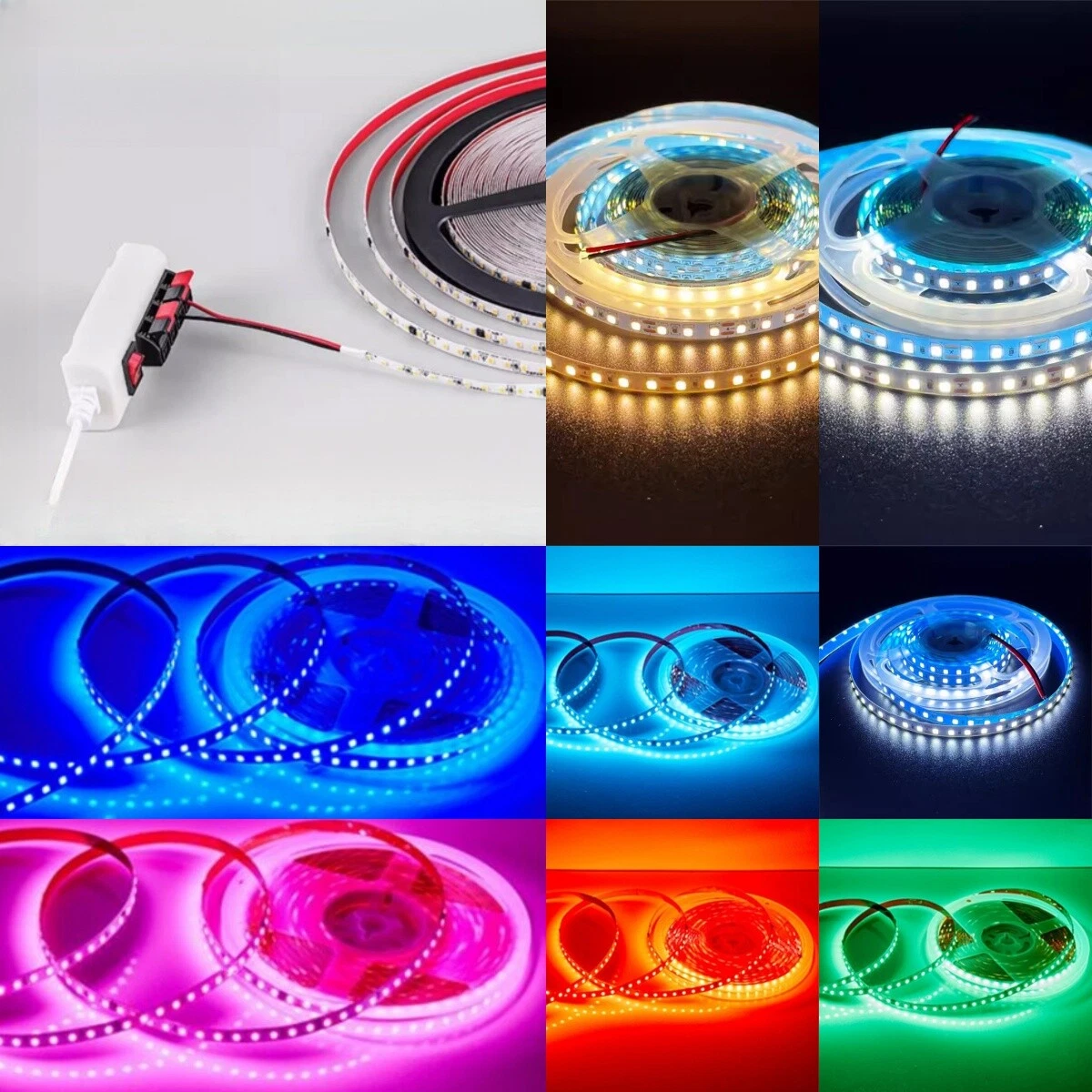 30m 220V LED Strip Lights Flexible Tape DIY Sign House Cabinet Kitchen Decor