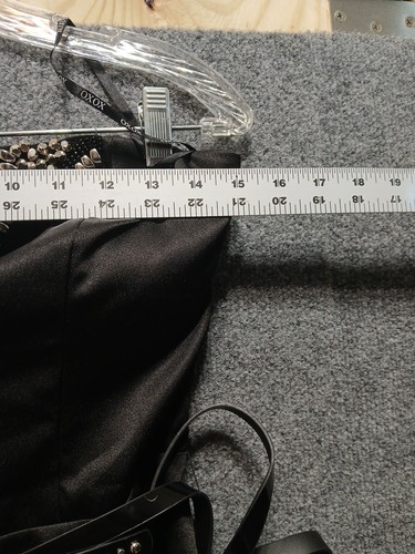 XOXO Strapless Ruched Y2K Black Medium Deadstock Fairy Grunge - Picture 5 of 8