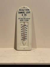 Vintage 1930s Tin Advertising Thermometer Sam...
