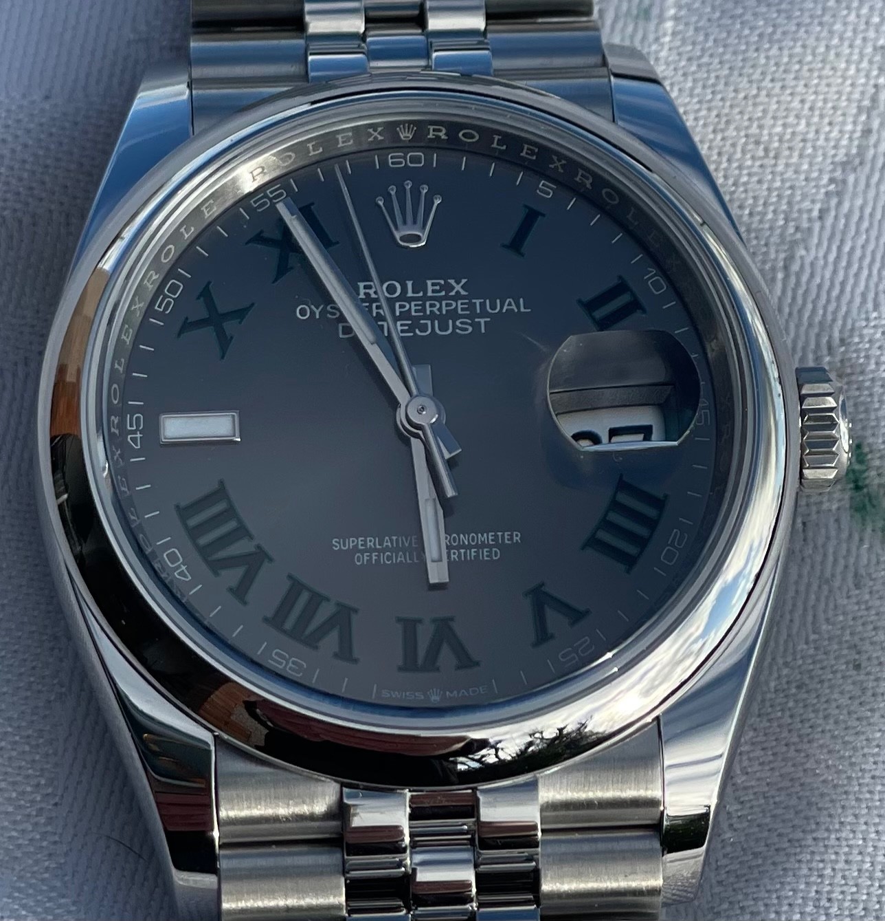 ROLEX  DATEJUST  36mm WIMBLEDON DIAL 126200 DEC 25 UNWORN image 2