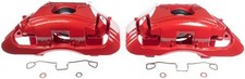 Power Stop Front S2772 Pair High-temp Red Powder Coated Calipers Audi A6 03 04 Power Stop Front S2772 Pair High-temp Red Powder Coated Calipers Audi A6 03 04