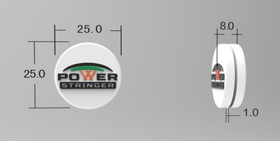 Tennis Racket String Dampener in Silicone Rubber ''Powerstringer'' brand