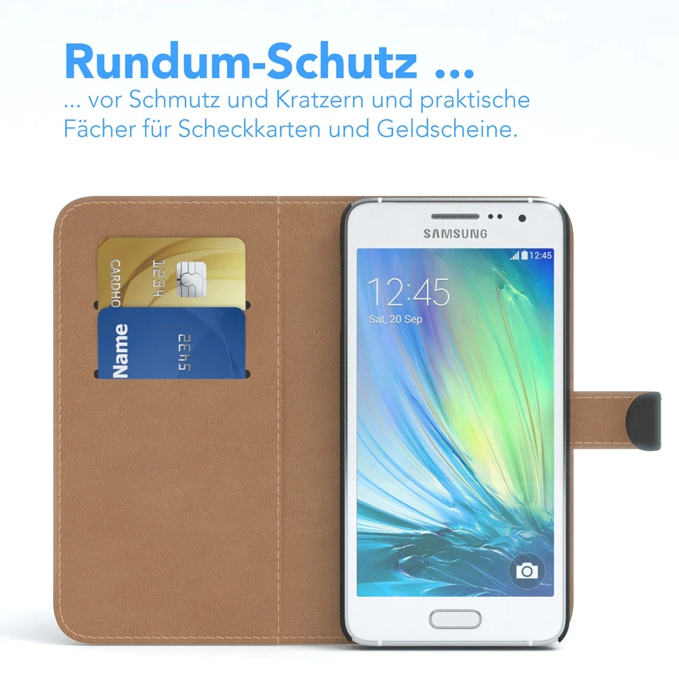 EAZY CASE für Samsung Galaxy A3 (2015) Handytasche Hülle Karten Schutzhülle Etui - Bild 4 von 4