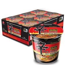 Nongshim Shin Black Noodle Soup, Spicy, 3.5 Ounce Pack of 6