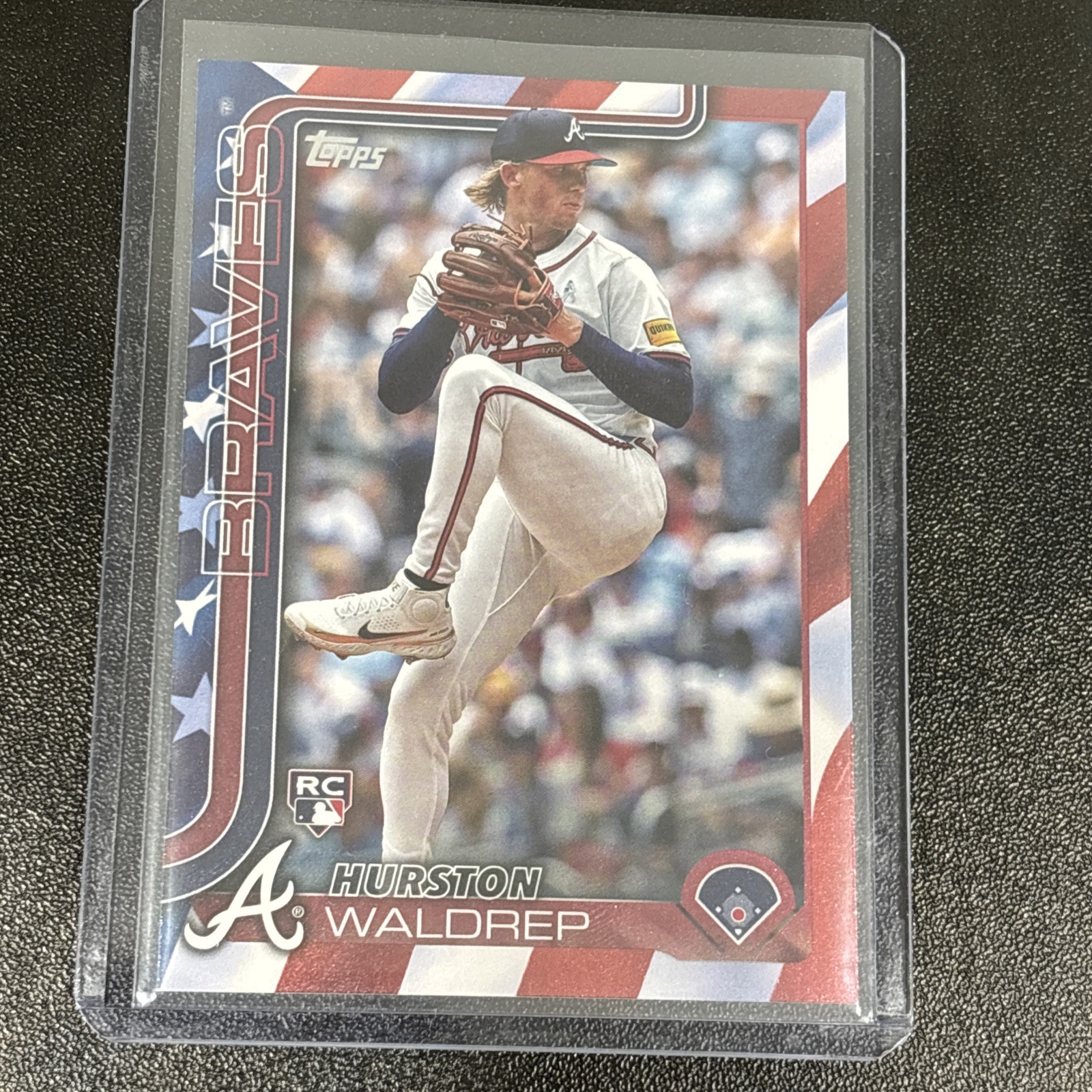 2025 Topps Series 1 - Hurston Waldrep #253 Independence Day 34/76 (RC)