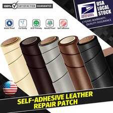 New Leather Repair Tape Black Self-Adhesive Patch for Car Seats Couch Furniture