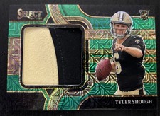 Tyler Shough 2025 Panini Select Jumbo Rookie Patch Green Mojo #/5 RC