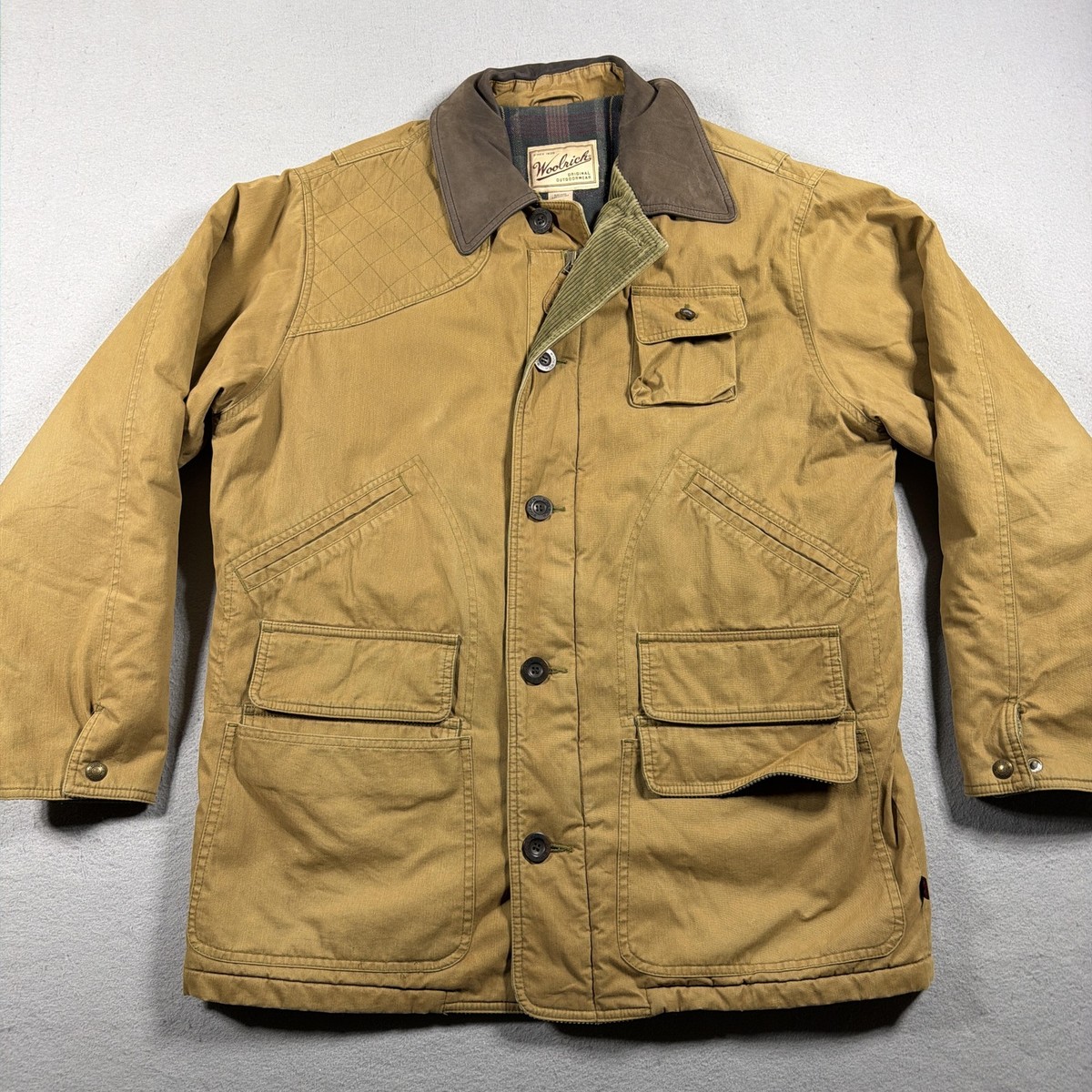 Woolrich Jacket Mens Medium Brown Pheasant 15401 Canvas Hunting