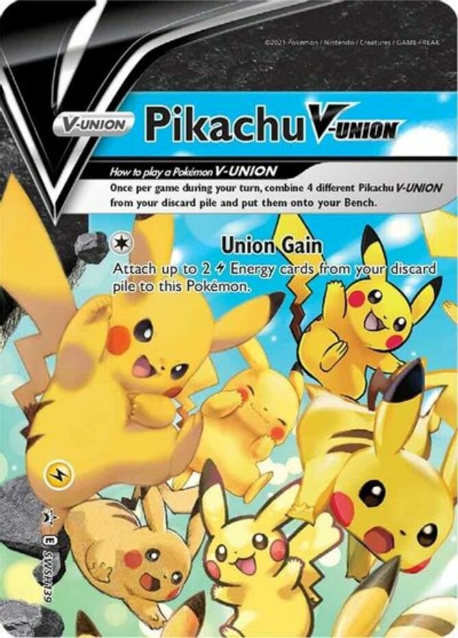NM-Mint Pikachu V-Union - SWSH139 - SWSH Black Star Promos Pokemon SWSH Black St