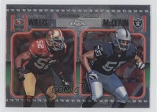 2010 Topps Chrome Gridiron Lineage Patrick Willis Rolando McClain HOF 0l2